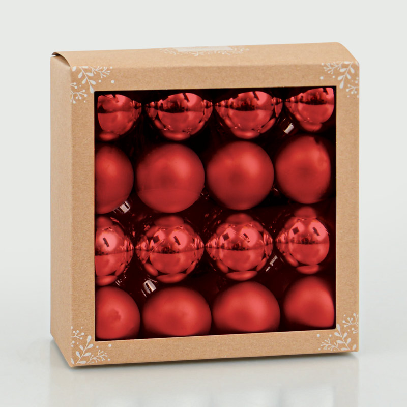 32 boules de Noël avec accroches L'Incroyable